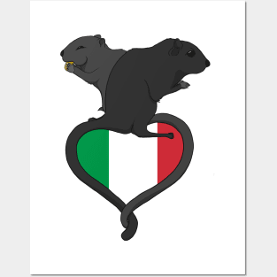 Gerbil Italy (dark) Posters and Art